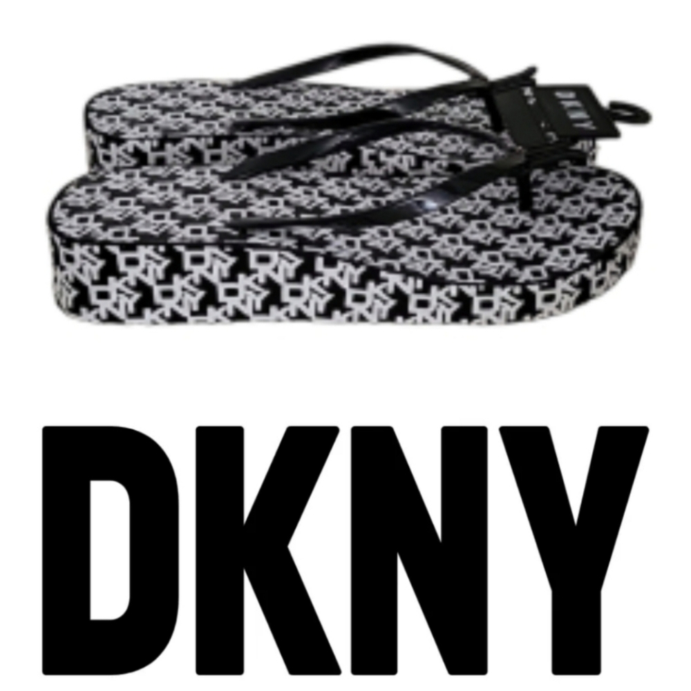 DKNY slide sandal flip flops